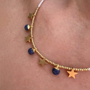 Collier lapis lazuli Atelier CVL