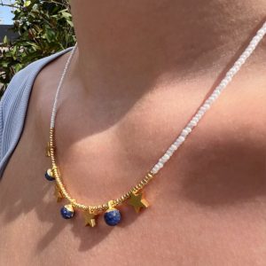 Collier lapis lazuli Atelier CVL