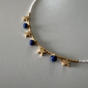 Collier lapis lazuli Atelier CVL