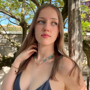 Collier regalite et perles d'eau douce Atelier CVL