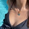 Collier Atelier CVL breloque citron et perles