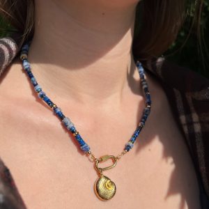 Collier sodalite et regalite Atelier CVL