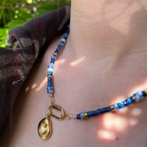 Collier sodalite et regalite Atelier CVL