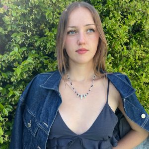 Collier lapis lazuli et aigue-marine Atelier CVL