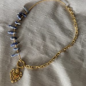 Collier chaîne et pierres Atelier CVL