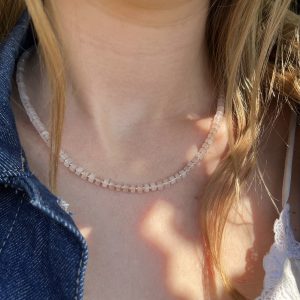 Collier Quartz Rose Atelier CVL