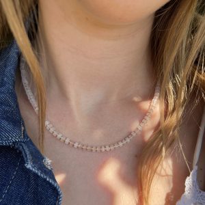 Collier quartz rose Atelier CVL