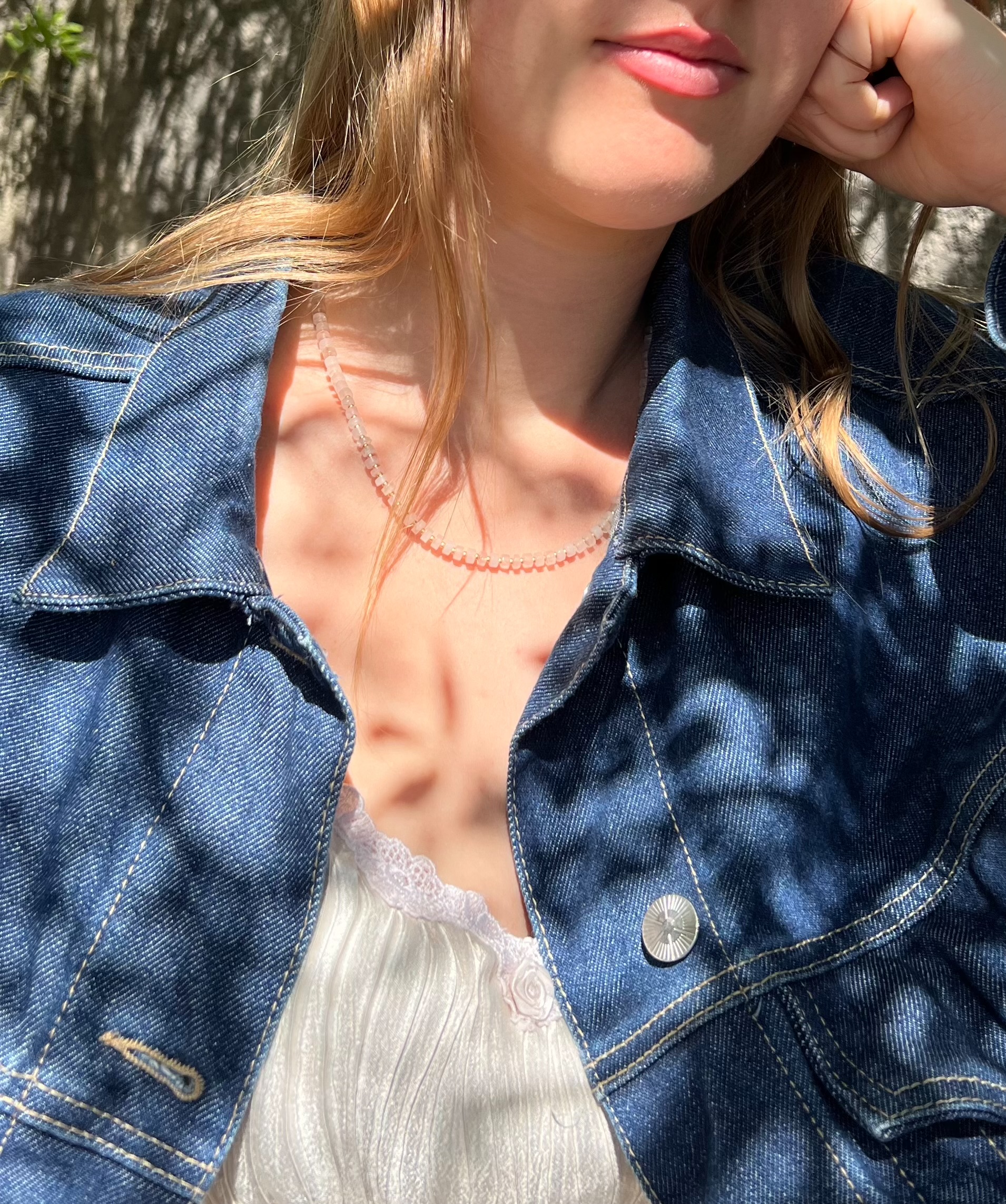 Collier Quartz Rose Atelier CVL