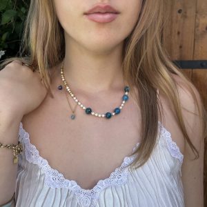 Apatite, onyx bleu, lapis lazuli Atelier CVL
