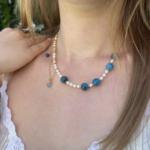Apatite, onyx bleu, lapis lazuli Atelier CVL