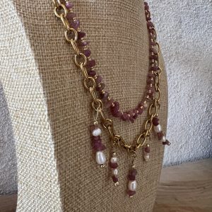 Collier "Les Transformables" tourmaline atelier CVL