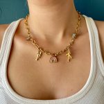 Collier grosse maille et breloque Atelier CVL