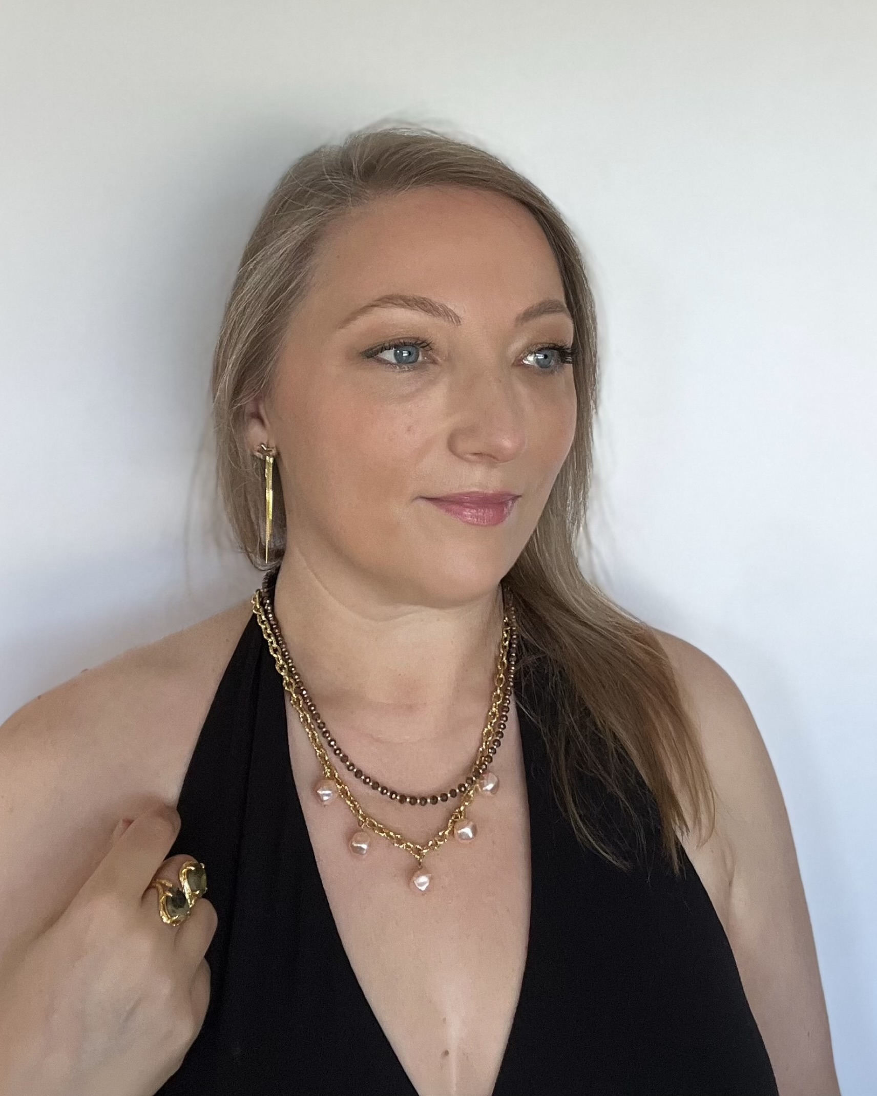 collier perle double rang atelier CVL