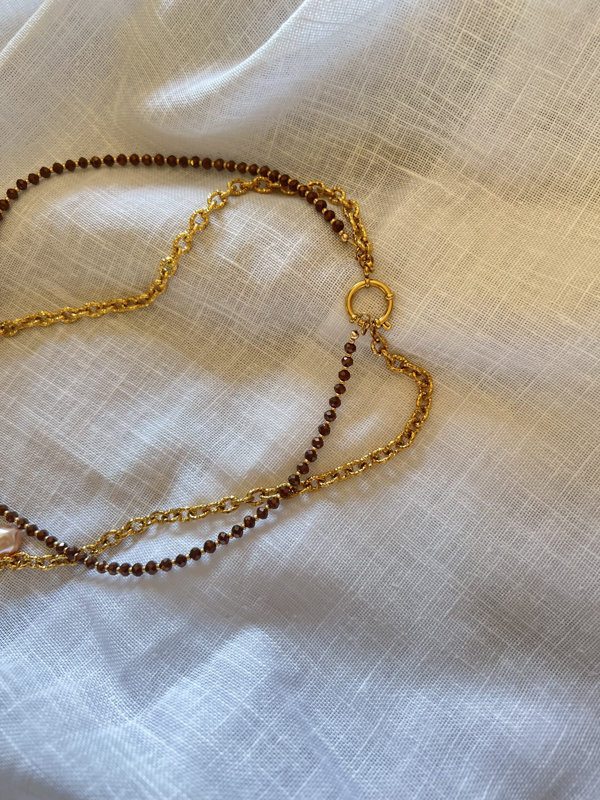 collier perle double rang atelier CVL