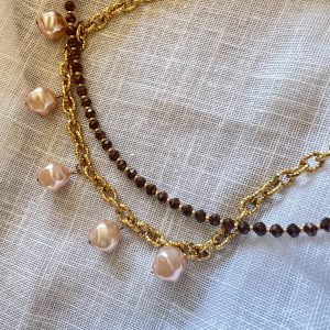 collier perle double rang atelier CVL