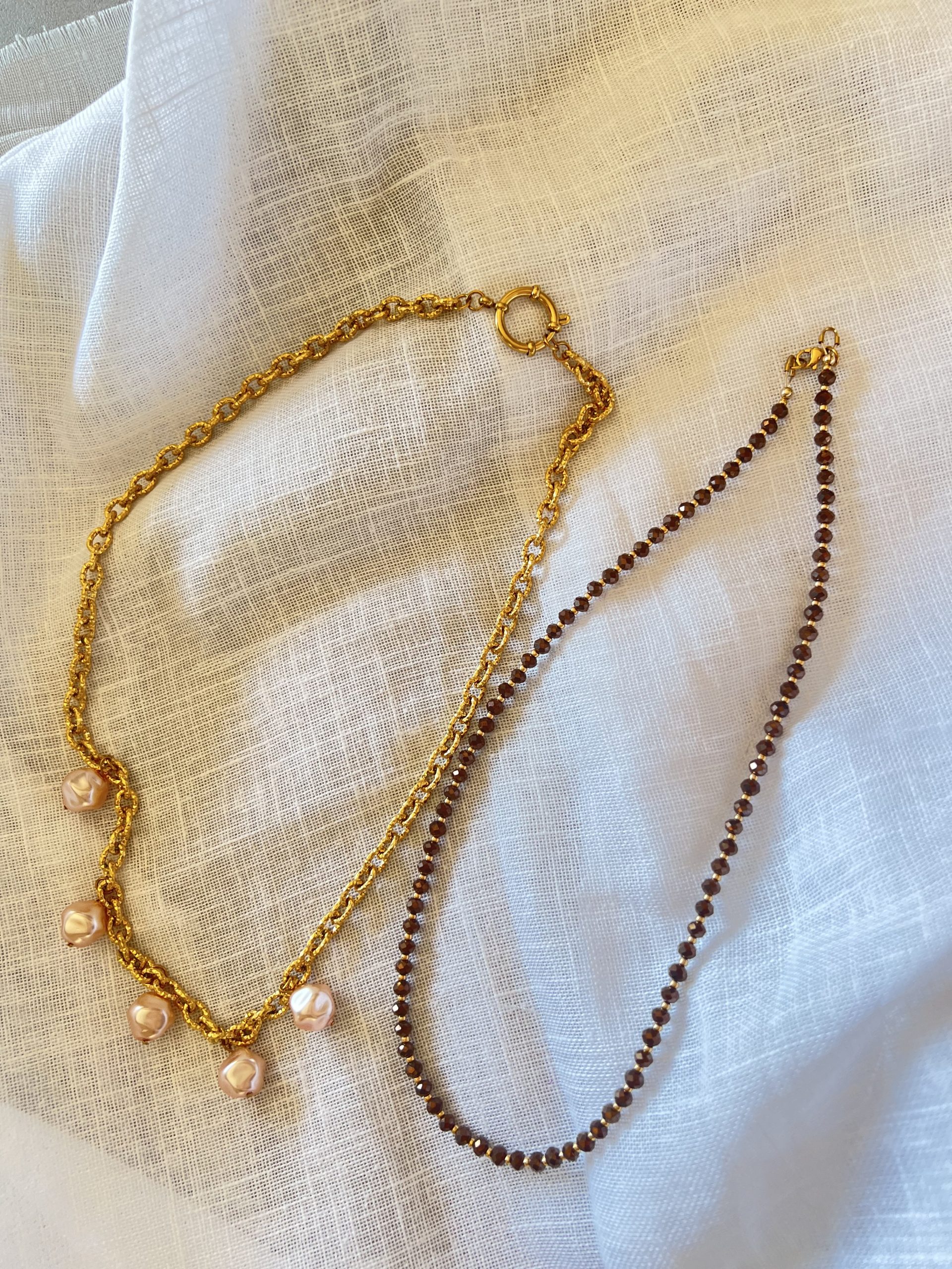 collier perle double rang atelier CVL