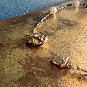 Collier blue Camelia Atelier CVL