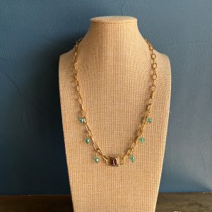 Collier Pink Padlock atelier CVL