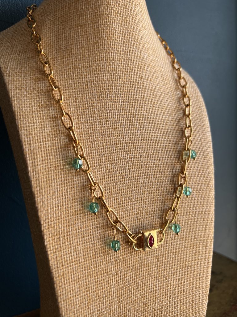 Collier Pink Padlock atelier CVL