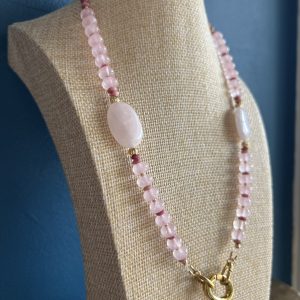 Rosy Collier Quartz Rhondonite Atelier CVL