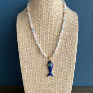 Collier Marin pendentif poisson Atelier CVL