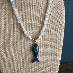 Collier Marin pendentif poisson Atelier CVL