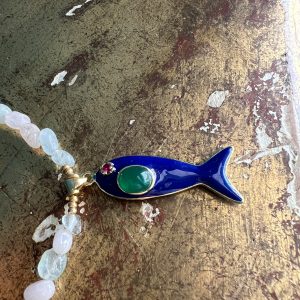 Collier Marin pendentif poisson Atelier CVL
