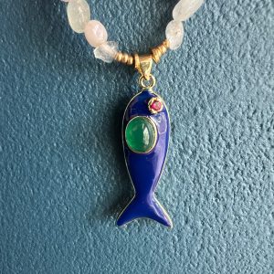 Collier Marin pendentif poisson Atelier CVL