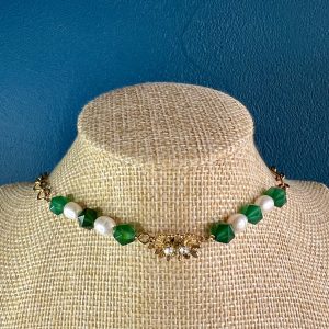 Esméralda Collier agate et perle d'eau douce Atelier CVL
