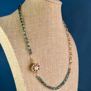 Collier Victoria fermoir fleur Atelier CVL