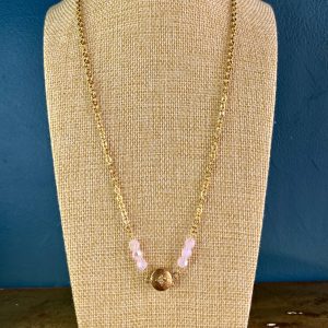 Collier "Roseline" cristal et fermoir art déco Atelier CVL