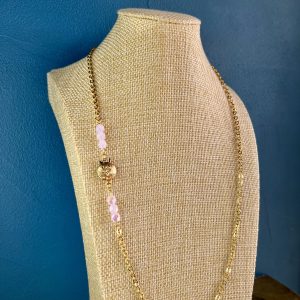 Collier "Roseline" cristal et fermoir art déco Atelier CVL