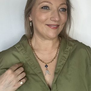 Collier Muscari Lapis lazuli aigue marine Atelier CVL