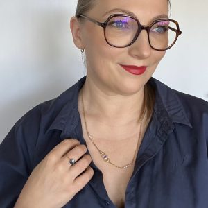 Collier Libellule Chaîne et cristal Atelier CVL