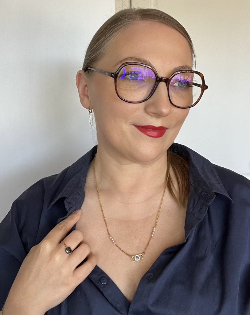 Collier Libellule Chaîne et cristal Atelier CVL
