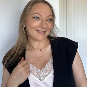 Collier Amour Pourpre cristal swarovski Atelier CVL