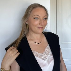 Collier eclipse cristaux swarovski atelier CVL