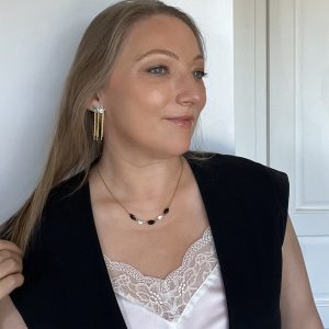 Collier eclipse cristaux swarovski atelier CVL