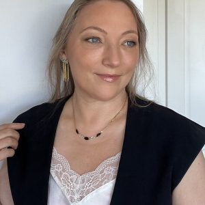 Collier eclipse cristaux swarovski atelier CVL