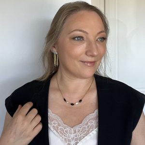 Collier eclipse cristaux swarovski atelier CVL