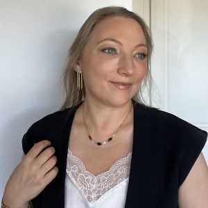 Collier eclipse cristaux swarovski atelier CVL