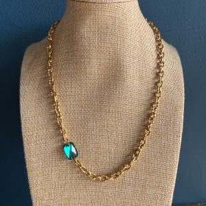 Collier "Vivianne" cristal Swarovski et chaîne en acier inoxydable
