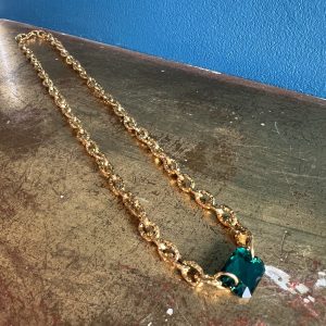 Collier "Vivianne" cristal Swarovski et chaîne en acier inoxydable