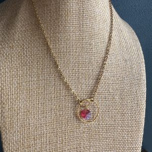 Collier Amour Pourpre cristal swarovski Atelier CVL