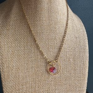 Collier Amour Pourpre cristal swarovski Atelier CVL