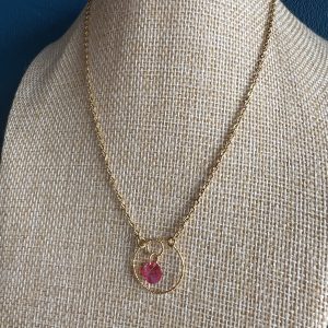 Collier Amour Pourpre cristal swarovski Atelier CVL