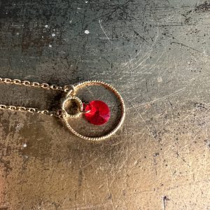 Collier Amour Pourpre cristal swarovski Atelier CVL